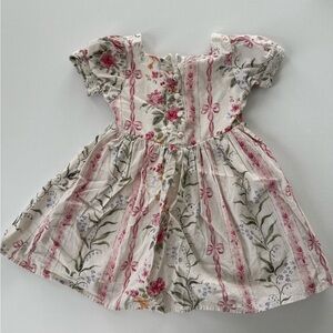 Ivy City Co Floral Striped Kids Dress